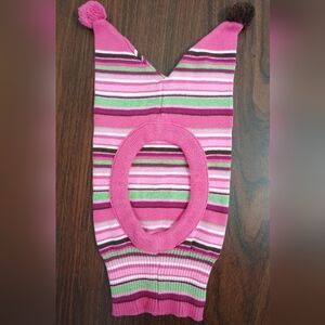 Hanna Andersson Kids Zippity Zany Hat Size M Pink Green Stripe Jester Hat